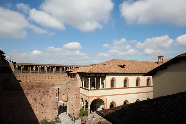 Castello Sforzesco Milan Talya — Stok fotoğraf