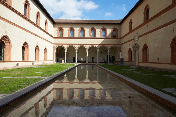 Castello Sforzesco Milan Talya — Stok fotoğraf