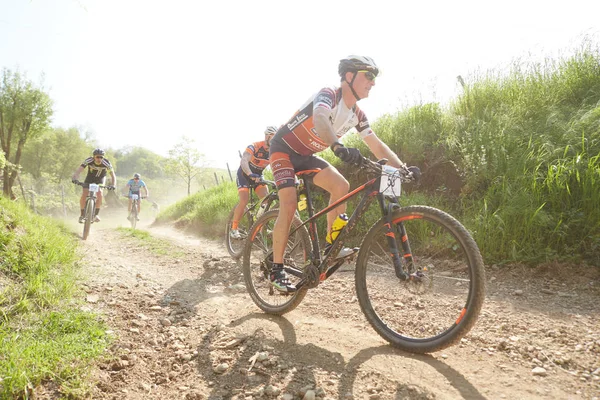 Μπρέσια Ιταλία Απριλίου 2018 Mtb Αγώνα Στην Ιταλία Μπρέσια Πολλοί — Φωτογραφία Αρχείου