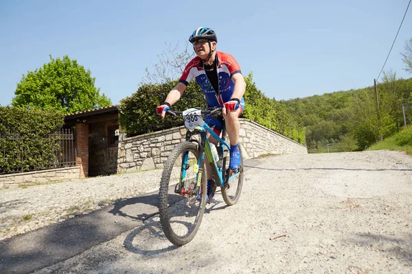 이탈리아에서 이탈리아 2018 Mtb 레이스 지점에 자전거의 — 스톡 사진