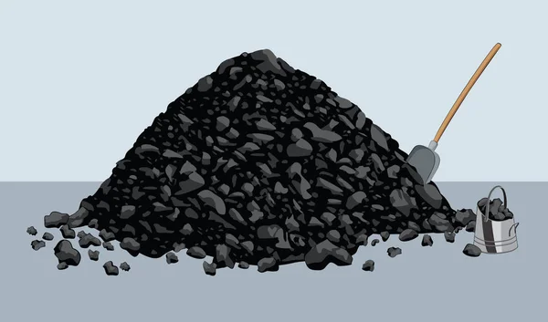 Pile de charbon — Image vectorielle