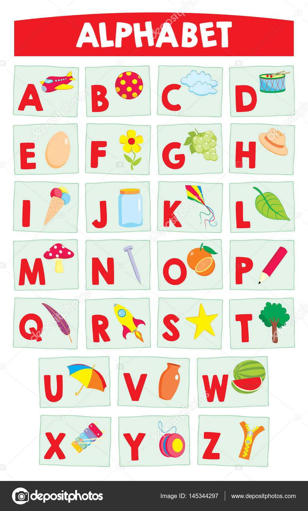 Alphabet for kids Stock Vector Image by ©pupahava #145344297