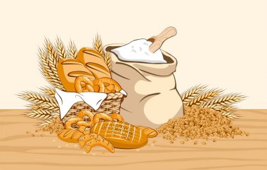 Çeşitli buğday ürünleri