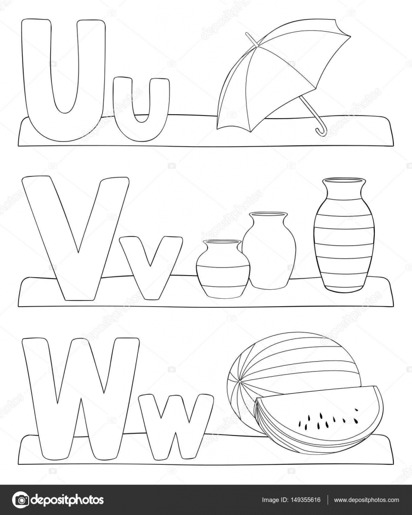 Kleurplaat Letters Kleurplaat Letters