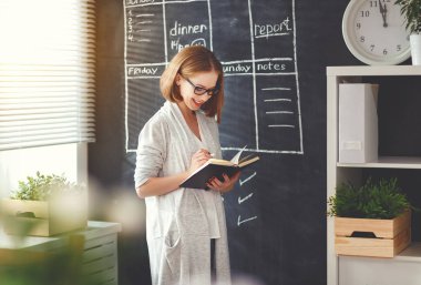 Mutlu işkadını kadın okul programı planlama yönetimi