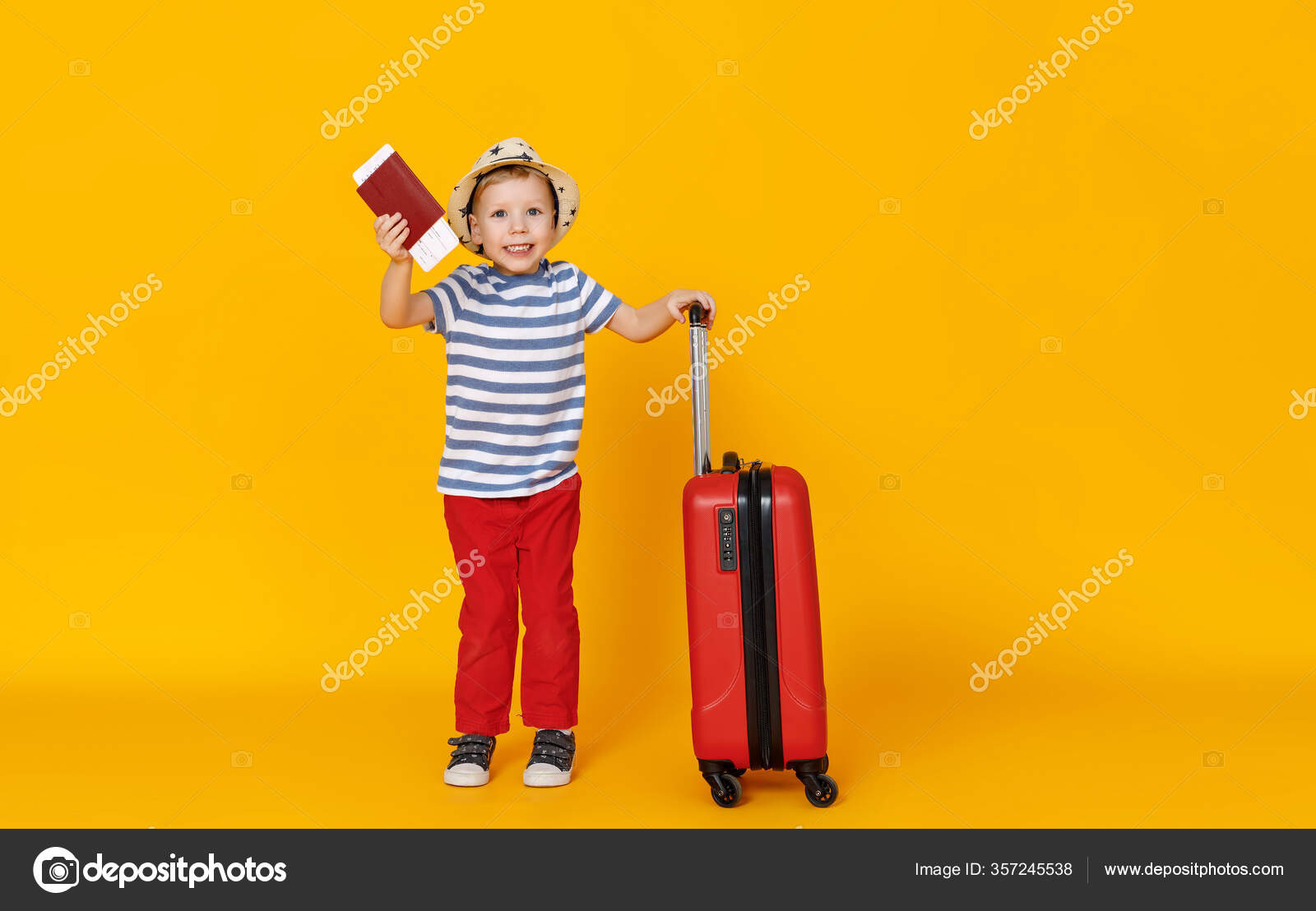 kid with suitcase