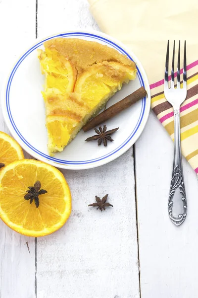 Арабический Домашний Апельсиновый Торт Ароматом Корицы Звездного Аниса — стоковое фото
