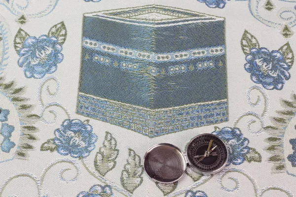 Brújula Musulmana Dirección Kaaba — Foto de Stock