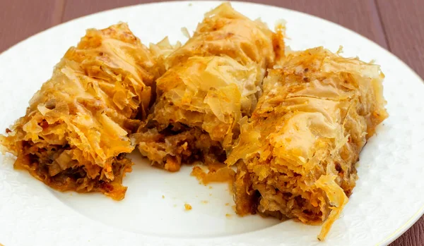 Domácí Turecký Ramadán Dezert Baklava — Stock fotografie