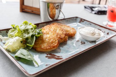 kremalı patates pancakes