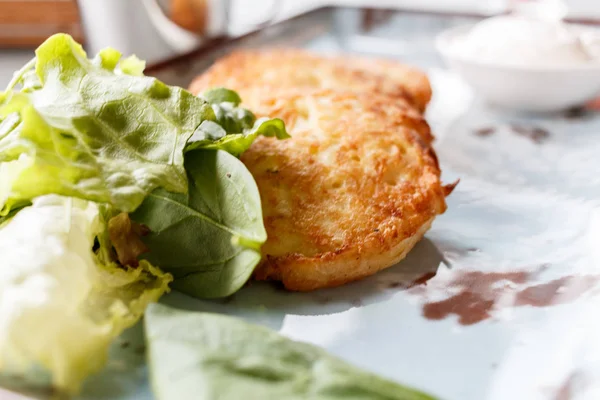 kremalı patates pancakes