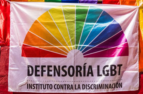 Буенос-Айрес, Аргентина - 2 листопада 2019: логотип Lgbt на Буенос-Айрес Pride Day — стокове фото