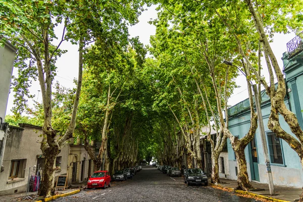 Colonia del Sacramento, Uruguay - February 14, 2019: Streets of an old town — Stock Photo, Image