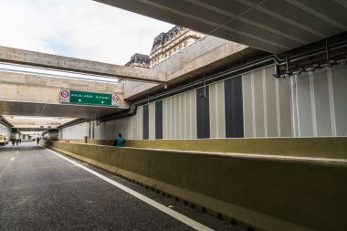 Buenos Aires, Arjantin - 26 Mayıs 2019: Paseo del Bajo 'da geniş açılı görüş