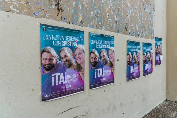 Буенос-Айрес, Аргентина - 22 червня 2019: політичний плакат з Хуаном Ґрабуа — стокове фото