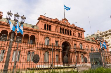 Buenos Aires, Arjantin - 25 Mayıs 2019: Casa Rosada Başkanlık Sarayı
