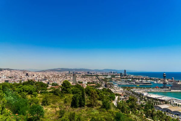 Barcelone, Espagne - 2 août 2019 : Vue panoramique à Barcelone — Photo