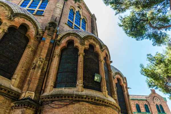 Complex of buildings of Hospital Sant Pau, modernism architecture, in Barcelona.