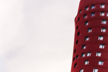 Bir binanın geometrik mimari öğelerinin soyut görünümü.