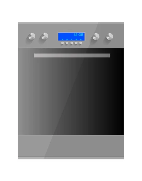 Mutfak beyaz arka plan üzerinde Ocak. Vektör çizim