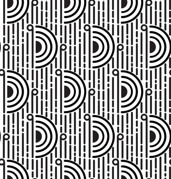 Soyut siyah beyaz desenli. Vektör illüstrasyonu