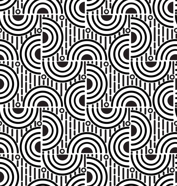 Soyut siyah beyaz desenli. Vektör illüstrasyonu