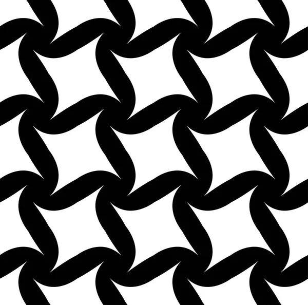 Abstract black and white seamless pattern. Vector illustration — Stock Vector