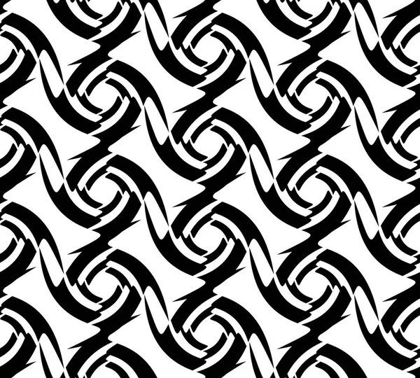 Soyut siyah beyaz desenli. Vektör illüstrasyonu