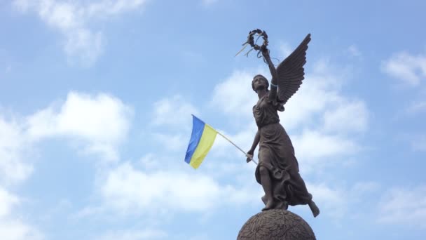 Monumento a la Independencia en Kharkiv — Vídeo de stock