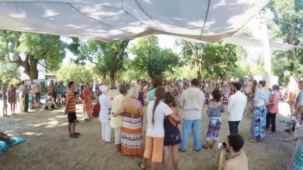 Этноэзотерический фестиваль — стоковое видео
