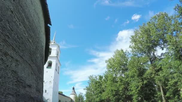 Cremlino di Pskov in estate — Video Stock