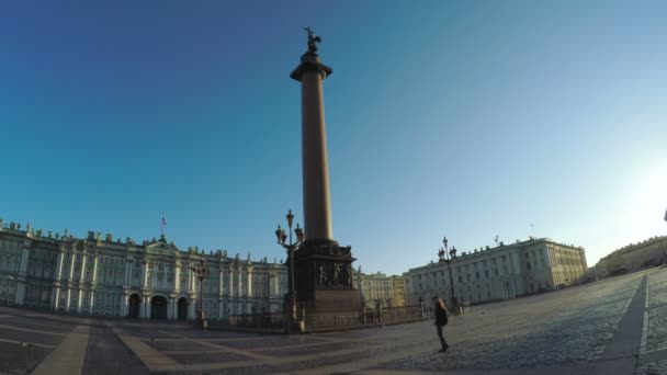 Plaza del Palacio en San Petersburgo — Vídeo de stock