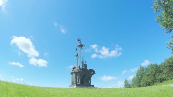 Monument à la mémoire de la bataille du Ledovoye — Video