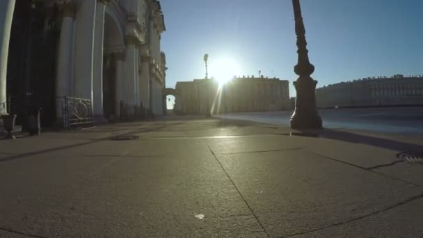 Praça do Palácio em São Petersburgo — Vídeo de Stock