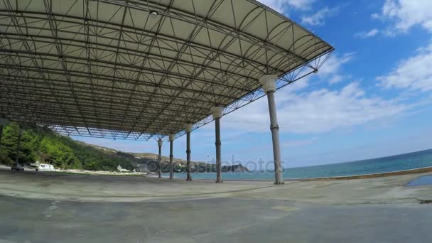 Carport On Open Ground In Park Stock Video C Spstudiovideo