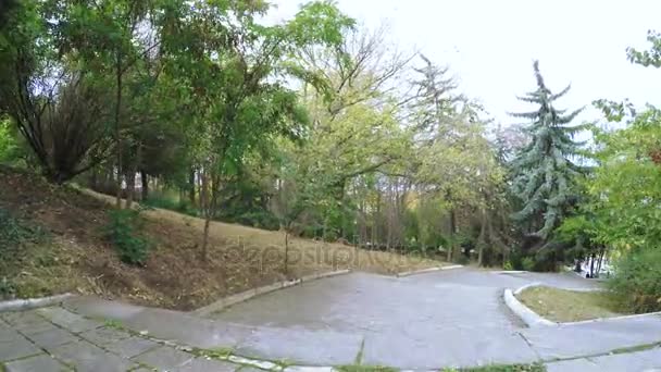 Straten en trottoirs van Bobruisk — Stockvideo