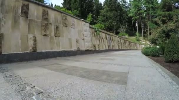 Percorso nel parco cittadino — Video Stock