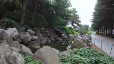 Şehirler park su birikintisi