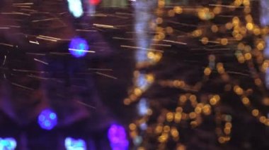 Spot içinde şiddetli kar yağışı