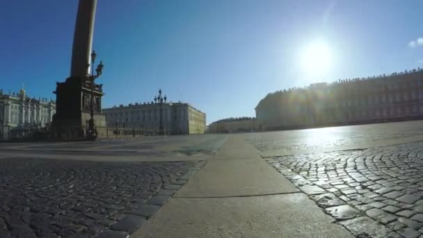 Πλατεία του παλατιού στην Αγία Πετρούπολη — Αρχείο Βίντεο
