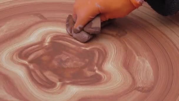 大喜びさせる陶工の描画 — ストック動画