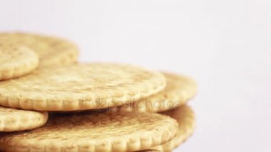 Yağsız kurabiye yığını