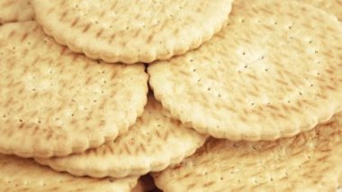 Yağsız kurabiye yığını