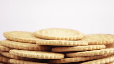 Yağsız kurabiye yığını