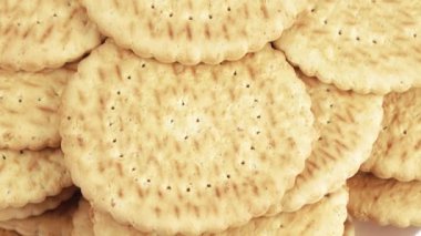 Yağsız kurabiye yığını