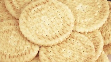 Yağsız kurabiye yığını