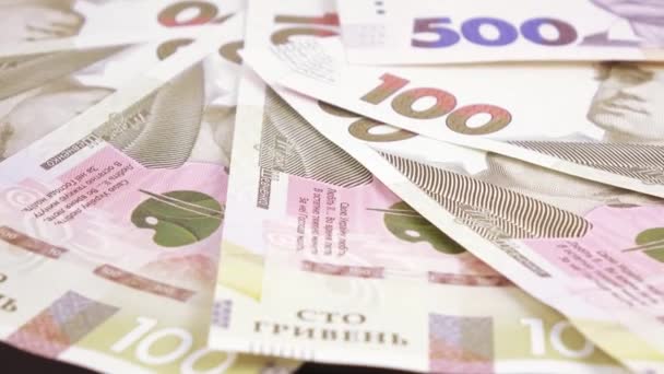 Variété de factures hryvnia ukrainienne 