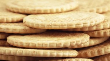 Yağsız kurabiye yığını