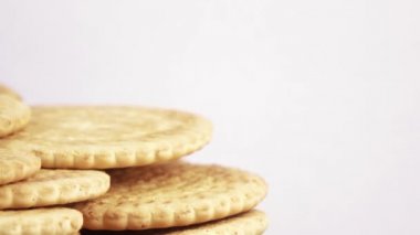 Yağsız kurabiye yığını