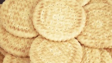 Yağsız kurabiye yığını